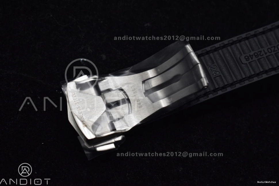 1:1 Gummy Constellation Compact SS 548 Super Black A8900 Clone on Edition Strap VSF Best Gray Dial 1016